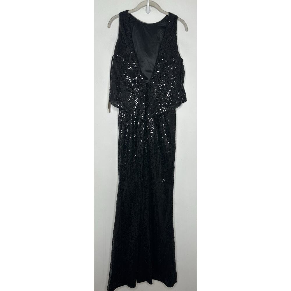 Missacc Women’s Black Sequin Formal Sleeveless Gown Dress Size 10 New - Picture 6 of 6